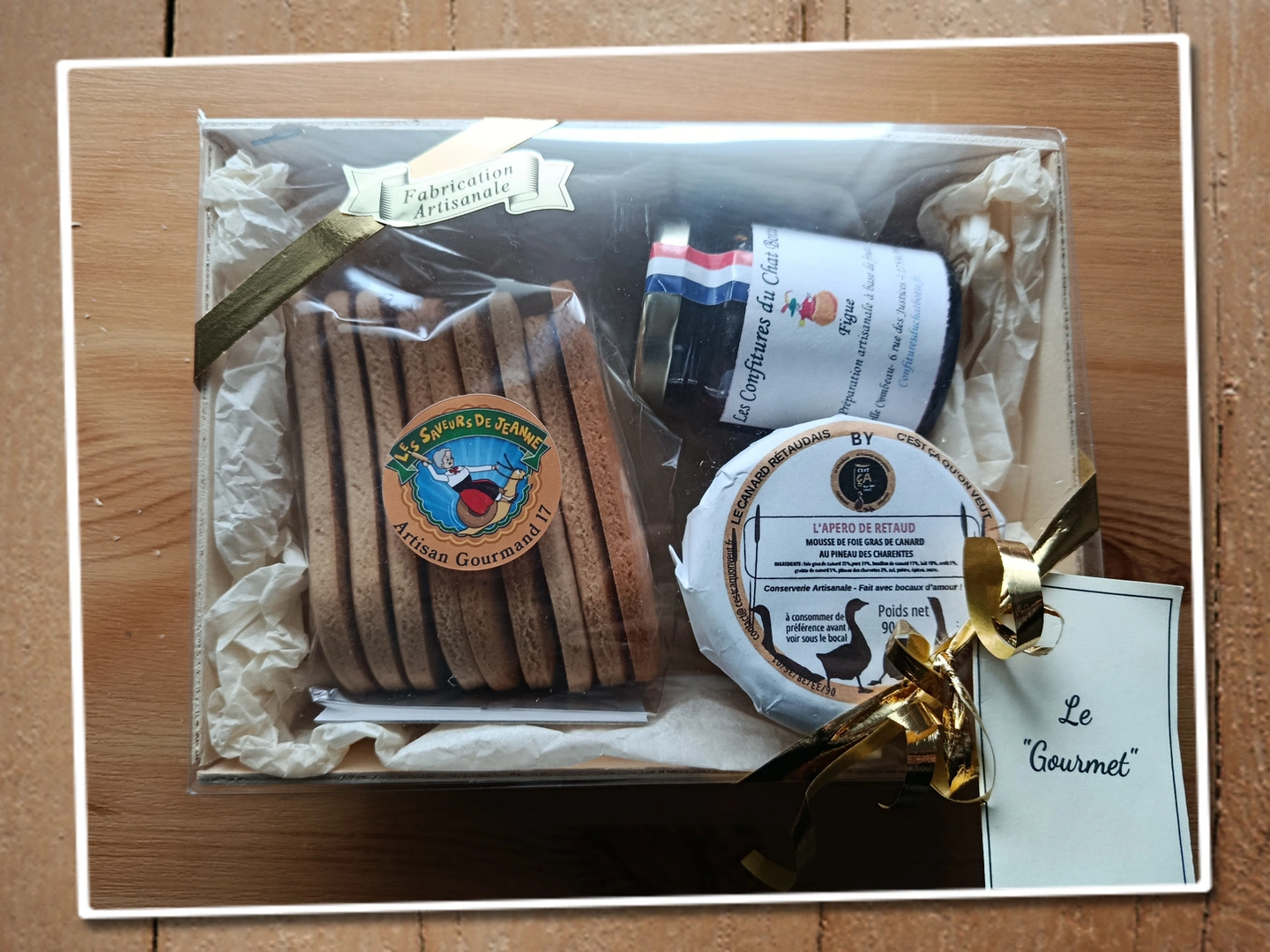 Coffret composé de 3 produits gourmands